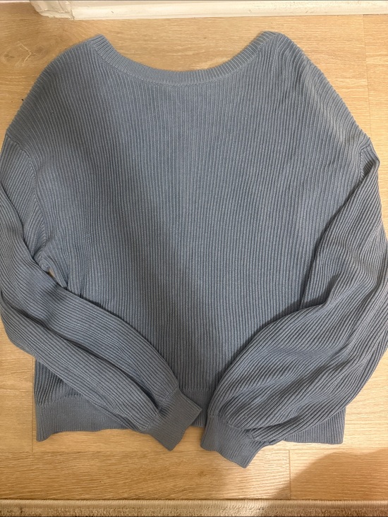 lululemon athletica Sweaters - Lululemon Ribbed Knit Sweater in Dusty Blue